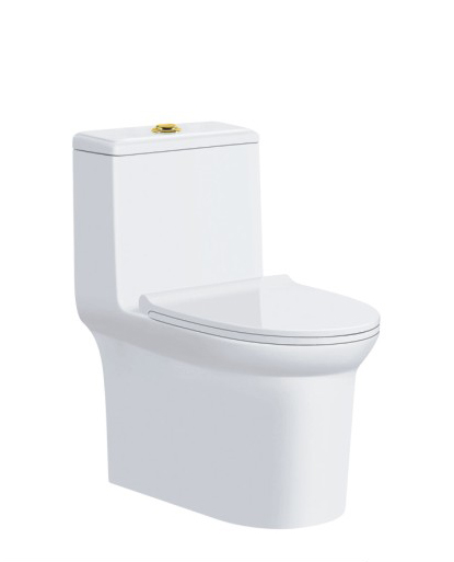 Spiral type one-piece toilet