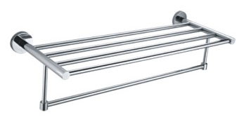 Stainless steel bath towel holder