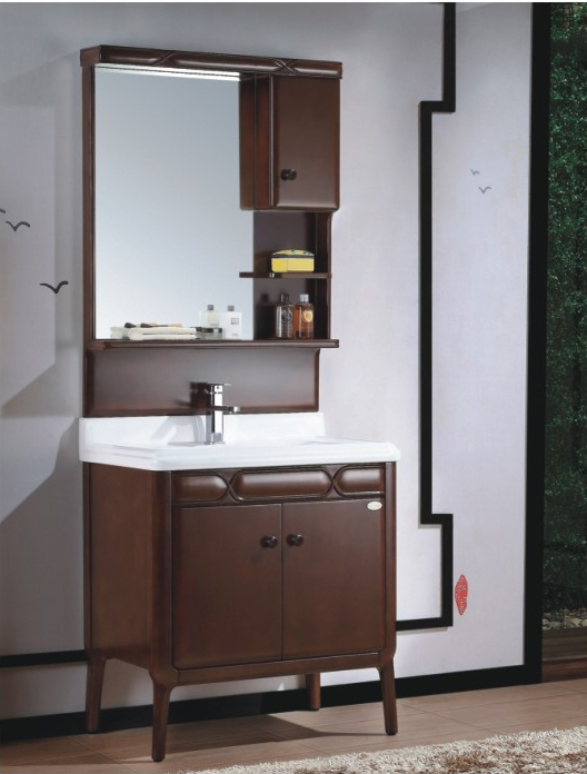 High-grade solid wood bathroom cabinet