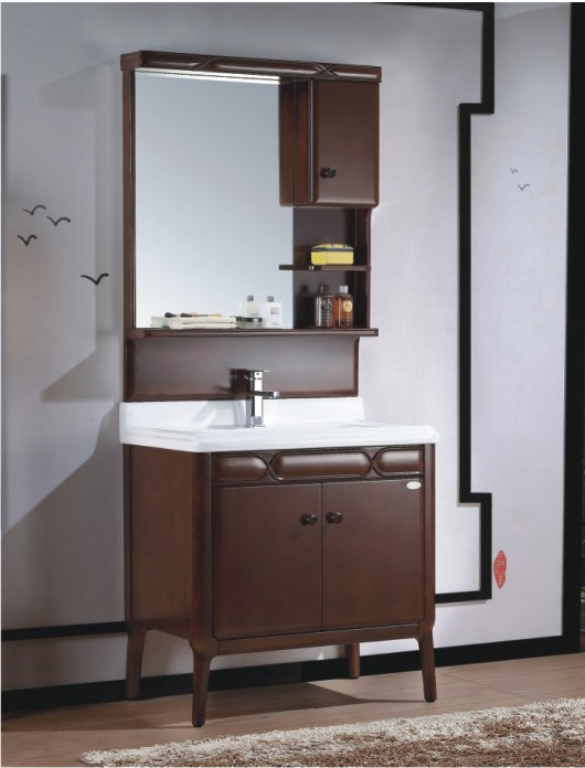 High-grade solid wood bathroom cabinet