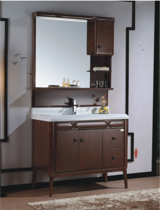 High-grade solid wood bathroom cabinet