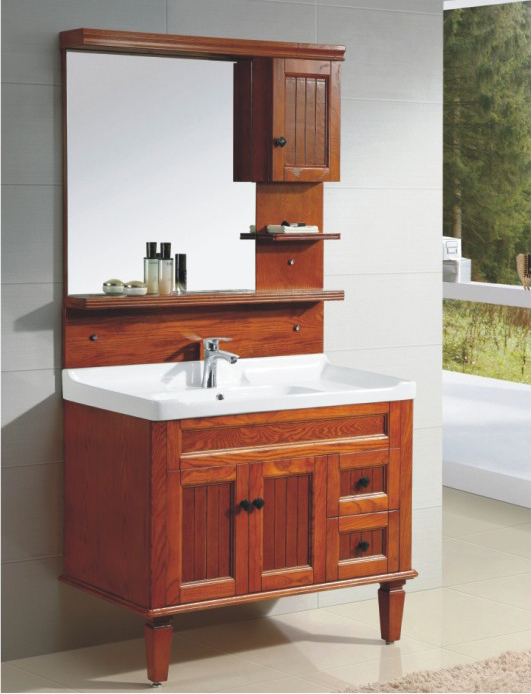 High-grade oak bathroom cabinet