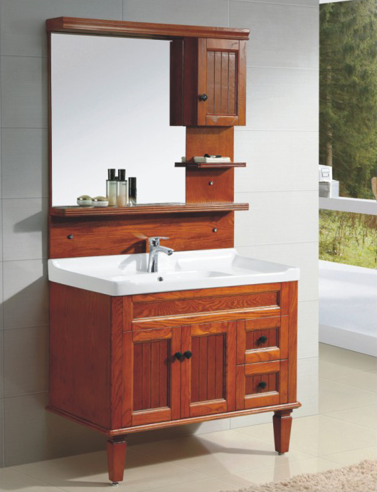 High-grade oak bathroom cabinet