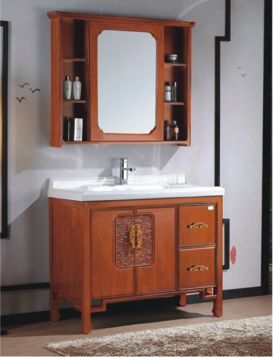 High-grade solid wood bathroom cabinet