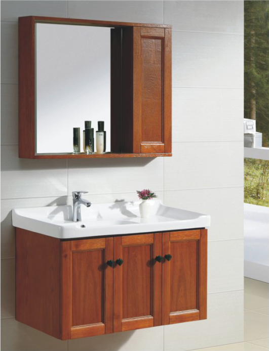 High-grade oak bathroom cabinet