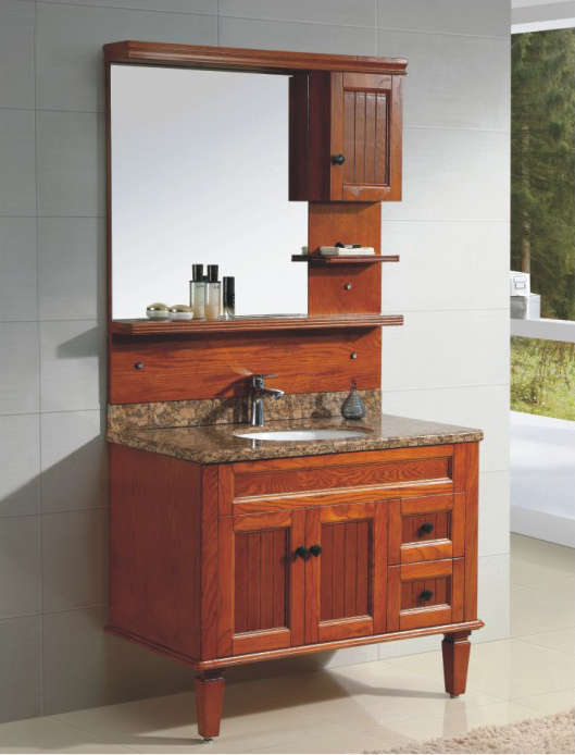 High-grade oak bathroom cabinet