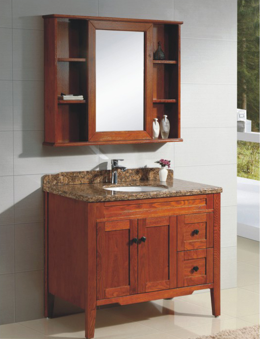 High-grade oak bathroom cabinet